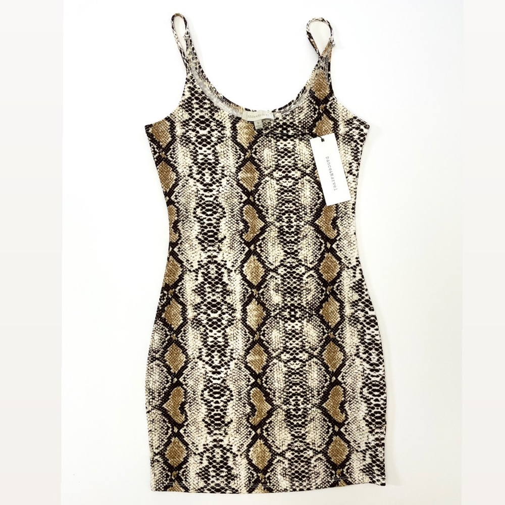 NWT Snake Print Bodycon Dress